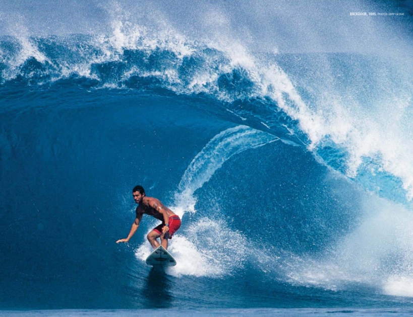 Garcia, un surfista potente en una ola potente!